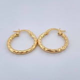 Candongas Iris 1.4gr / 2cm / Oro Amarillo 18K $
