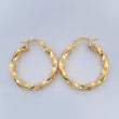Candongas Kari 2.2gr / 2.5cm / Oro Amarillo 18K $