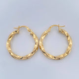 Candongas Kari 2.2gr / 2.5cm / Oro Amarillo 18K $