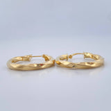 Candongas Kari 2.2gr / 2.5cm / Oro Amarillo 18K $
