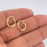 Candongas Lola 0.85gr / 1.4cm / Oro Amarillo 18K $