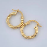Candongas Kari 0.9gr / 1.4cm / Oro Amarillo 18K $