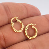 Candongas Kari 0.9gr / 1.4cm / Oro Amarillo 18K $