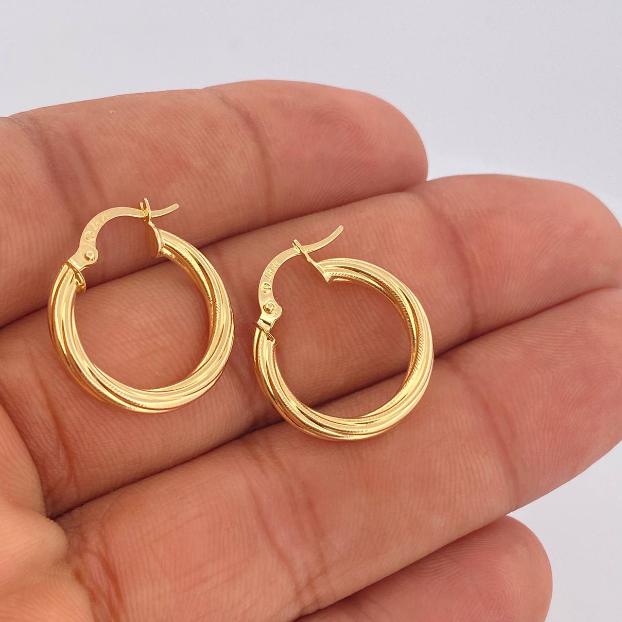 Candongas Lola 1.8gr / 2.2cm / Oro Amarillo 18K $