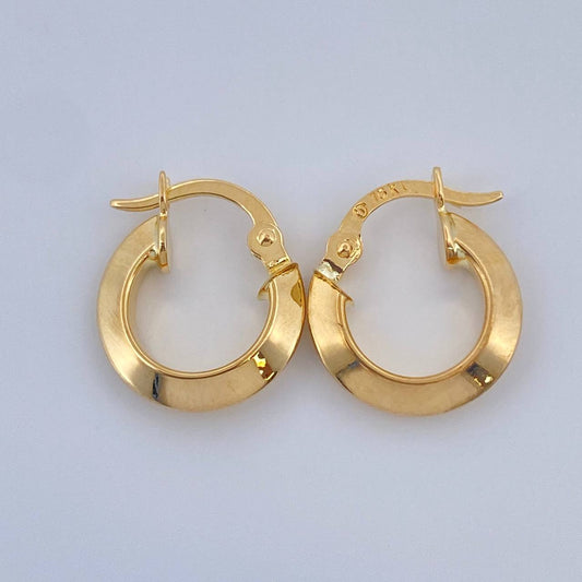 Candongas Clau 1.15gr / 1.5cm / Oro Amarillo 18K $