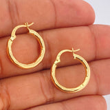 Candongas Lucero 1.65gr / 2.1cm / Oro Amarillo 18K $