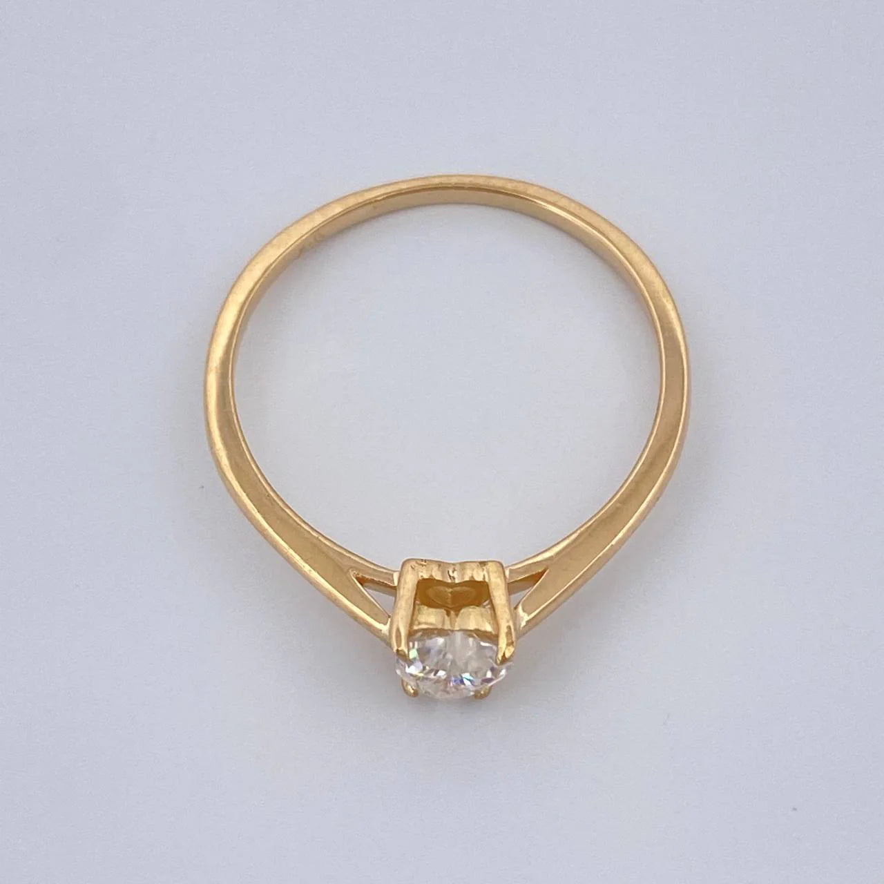 Anillo Corazon 1.3gr / T4 3/4 / Oro Amarillo 18K %