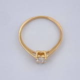 Anillo Solitario Corazon 1.5gr / T6 1/2 / Oro Amarillo 18K $