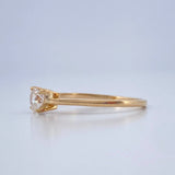 Anillo Corazon 1.3gr / T4 3/4 / Oro Amarillo 18K %