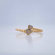 Anillo Corazones 1.55gr / T6 / Oro Amarillo 18K $