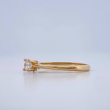 Anillo Solitario Curva 1.65gr / T6 3/4 / Oro Amarillo 18K $