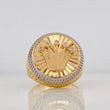 Anillo Corona Móvil 10.45g / T11 Dos Oros Amarillo Blanco 18K