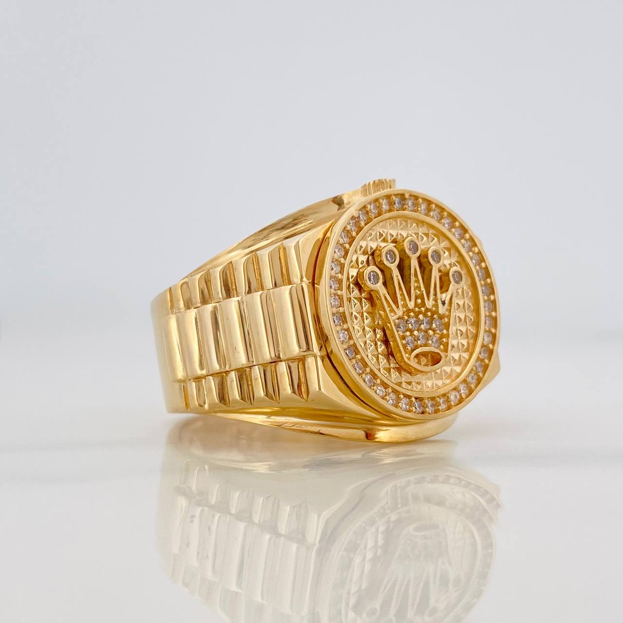 Anillo Corona 9.55g / T10 Oro Amarillo 18K