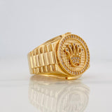 Anillo Corona 9.55g / T10 Oro Amarillo 18K