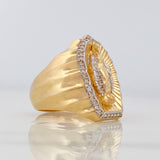 Anillo Virgen Milagrosa 9.35g / T9 Dos Oros Amarillo Blanco 18K
