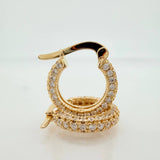 Candongas Tupida 3.35gr / 1.6cm / Oro Amarillo 18K &