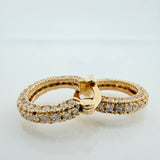 Candongas Tupida 3.35gr / 1.6cm / Oro Amarillo 18K &