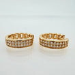Candongas Doble Carril Cuabana 3gr / 1.2cm / Oro Amarillo 18K &
