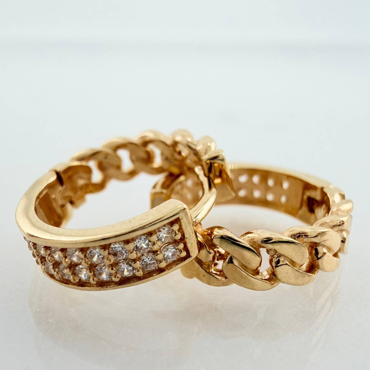 Candongas Doble Carril Cuabana 3gr / 1.2cm / Oro Amarillo 18K &