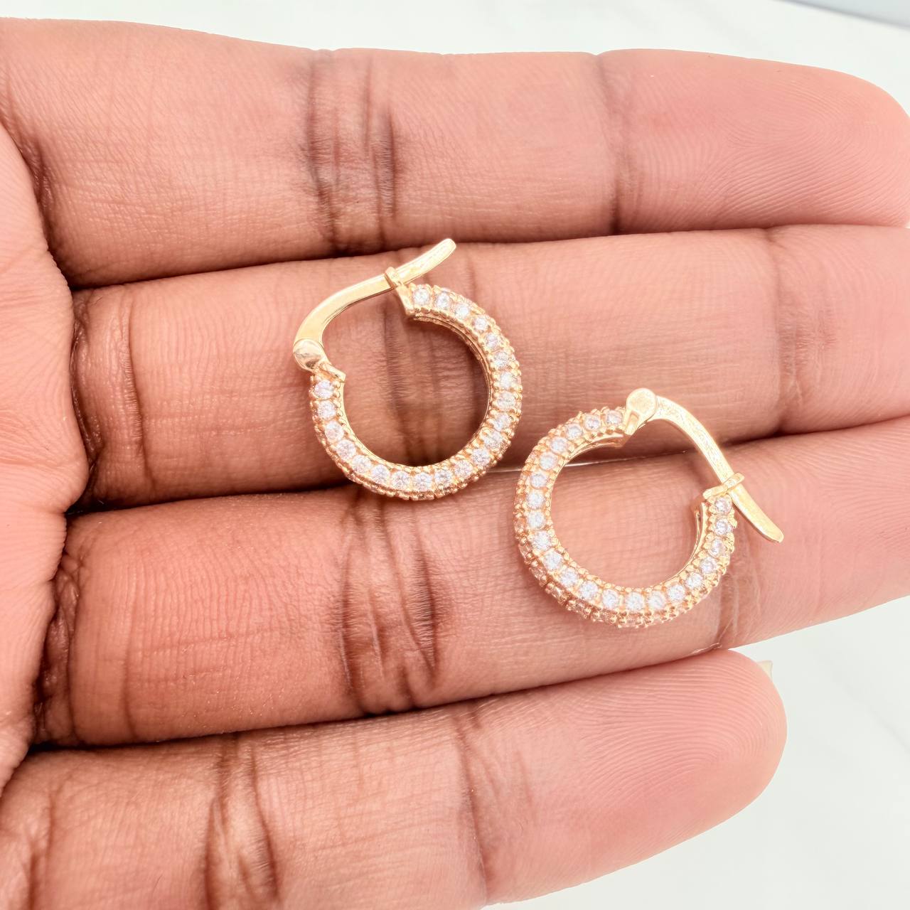 Candongas Tupida 3.35gr / 1.6cm / Oro Amarillo 18K &