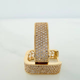 Candongas Cuadradas 7.6gr / 2cm / Oro Amarillo 18K