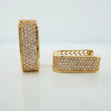 Candongas Cuadradas 7.6gr / 2cm / Oro Amarillo 18K