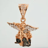 Dije San Miguel 3.05gr / 2.6cm / Tres Oros 18K $