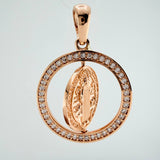 Dije Medalla San Benito 4.75gr / 3.2cm / Oro Rosa 18K $