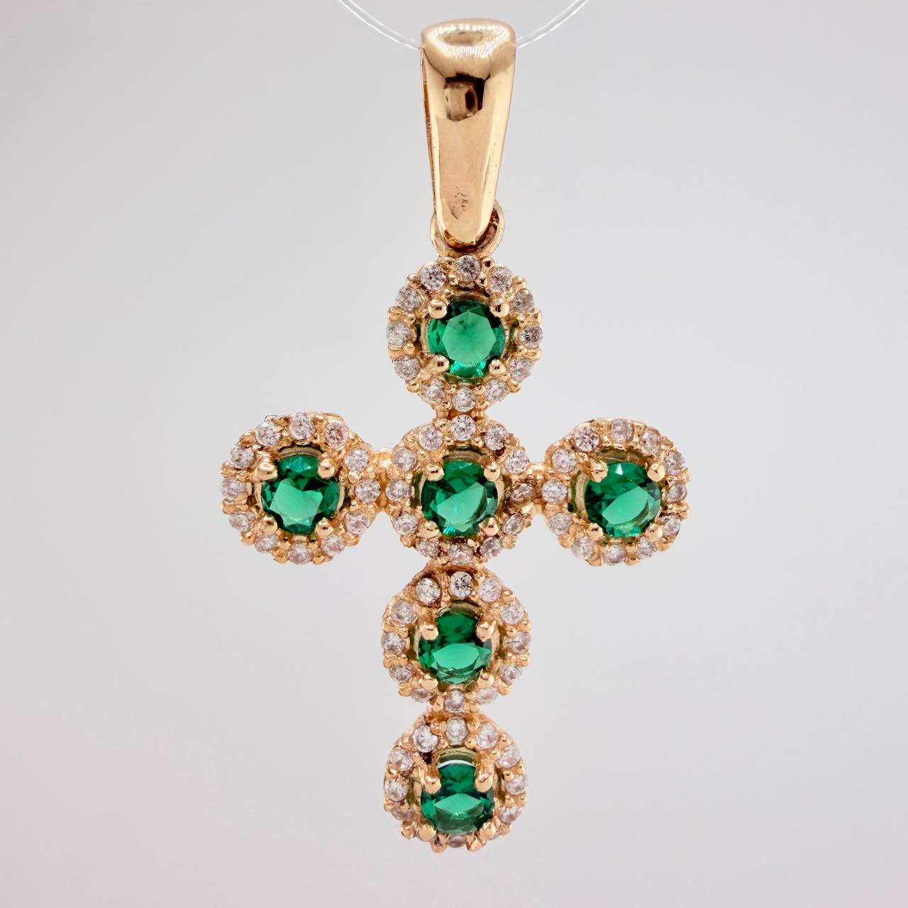 Dije Cruz Tupida 3gr / 3.5cm / Oro Amarillo 18K $