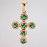 Dije Cruz Tupida 3gr / 3.5cm / Oro Amarillo 18K $