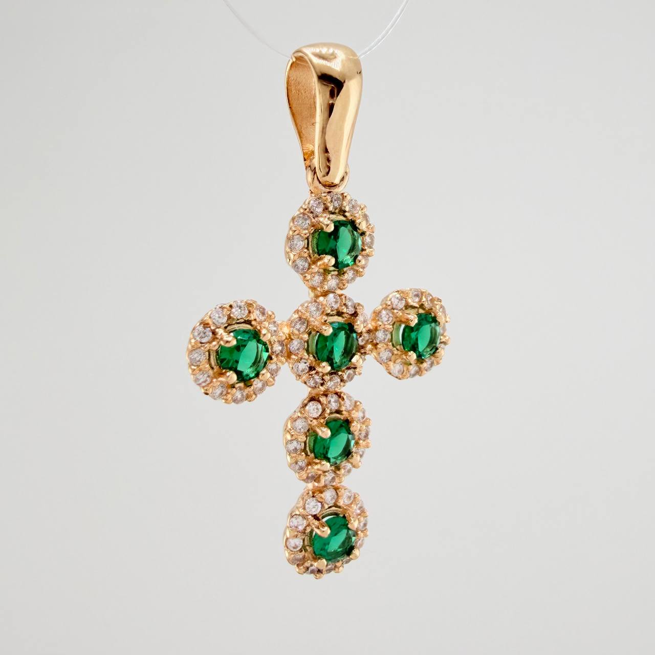 Dije Cruz Tupida 3gr / 3.5cm / Oro Amarillo 18K $