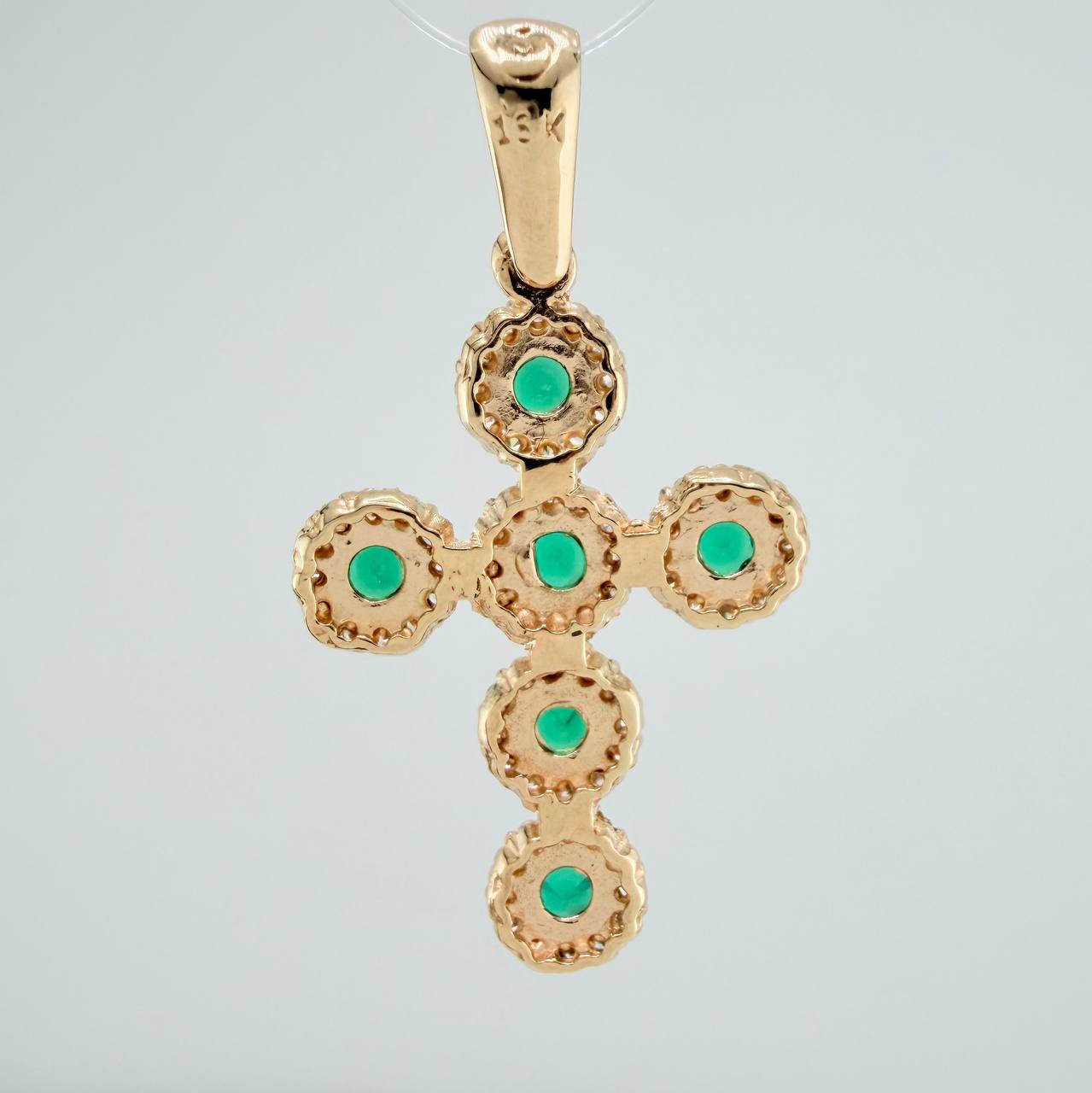 Dije Cruz Tupida 3gr / 3.5cm / Oro Amarillo 18K $