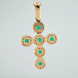 Dije Cruz Tupida 3gr / 3.5cm / Oro Amarillo 18K $