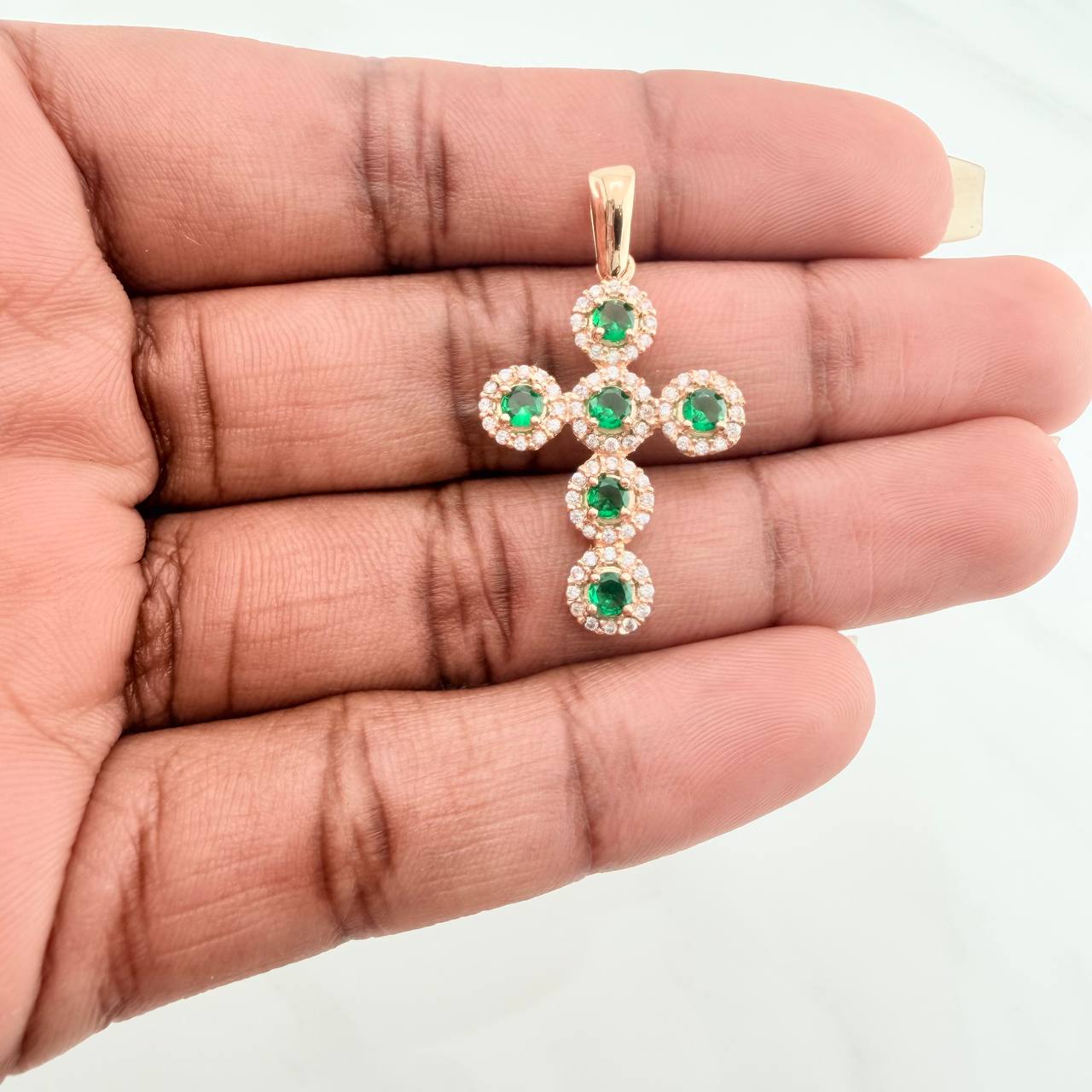 Dije Cruz Tupida 3gr / 3.5cm / Oro Amarillo 18K $