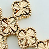 Dije Cruz Trebol 4.4gr / 4cm / Oro Amarillo Nac.Esp. 18K $