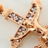 Dije Cruz Cristo Ancla 6.85gr / 4.1cm / Oro Rosa 18K $