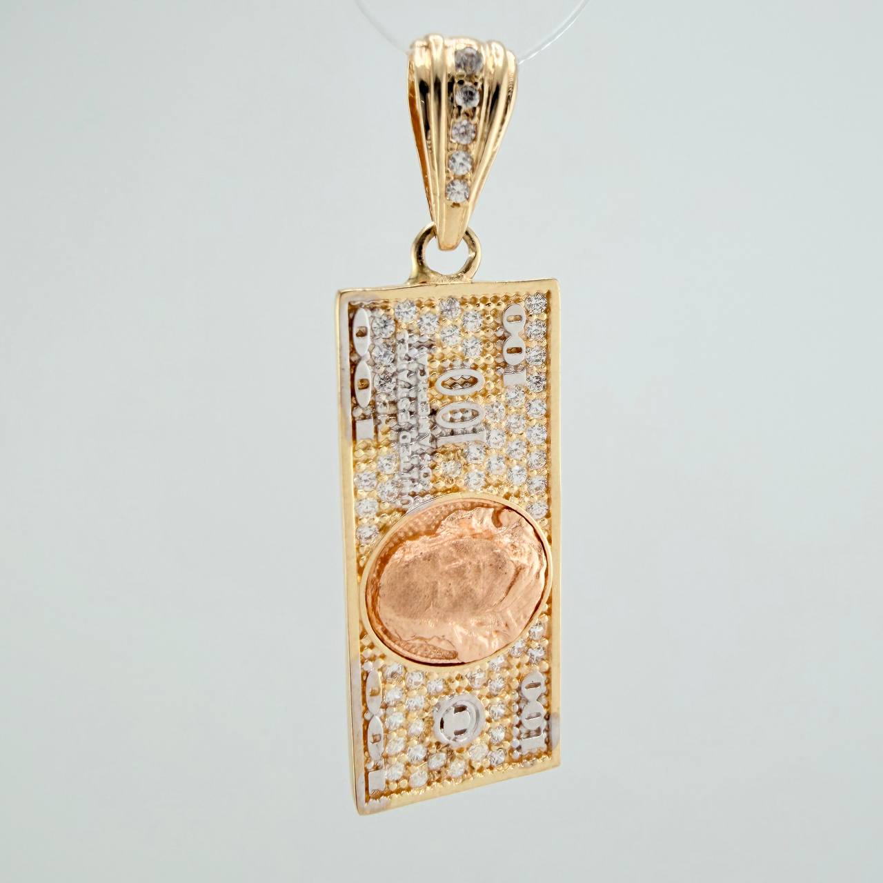 Dije One Dólar 3.5gr / 3.5cm / Tres Oros 18K $