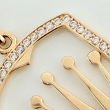 Dije Placa Corona 3.5gr / 3.8cm / Oro Amarillo 18K $