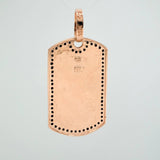 Dije Placa Calavera 6.35gr / 3.6cm / Oro Rosa 18K $