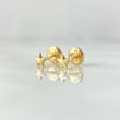 Topos Estrellas 0.45gr / 4mm Lisas Oro Amarillo 18K