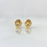 Topos Estrellas 0.45gr / 4mm Lisas Oro Amarillo 18K