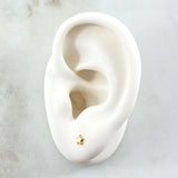 Topos Estrellas 0.45gr / 4mm Lisas Oro Amarillo 18K