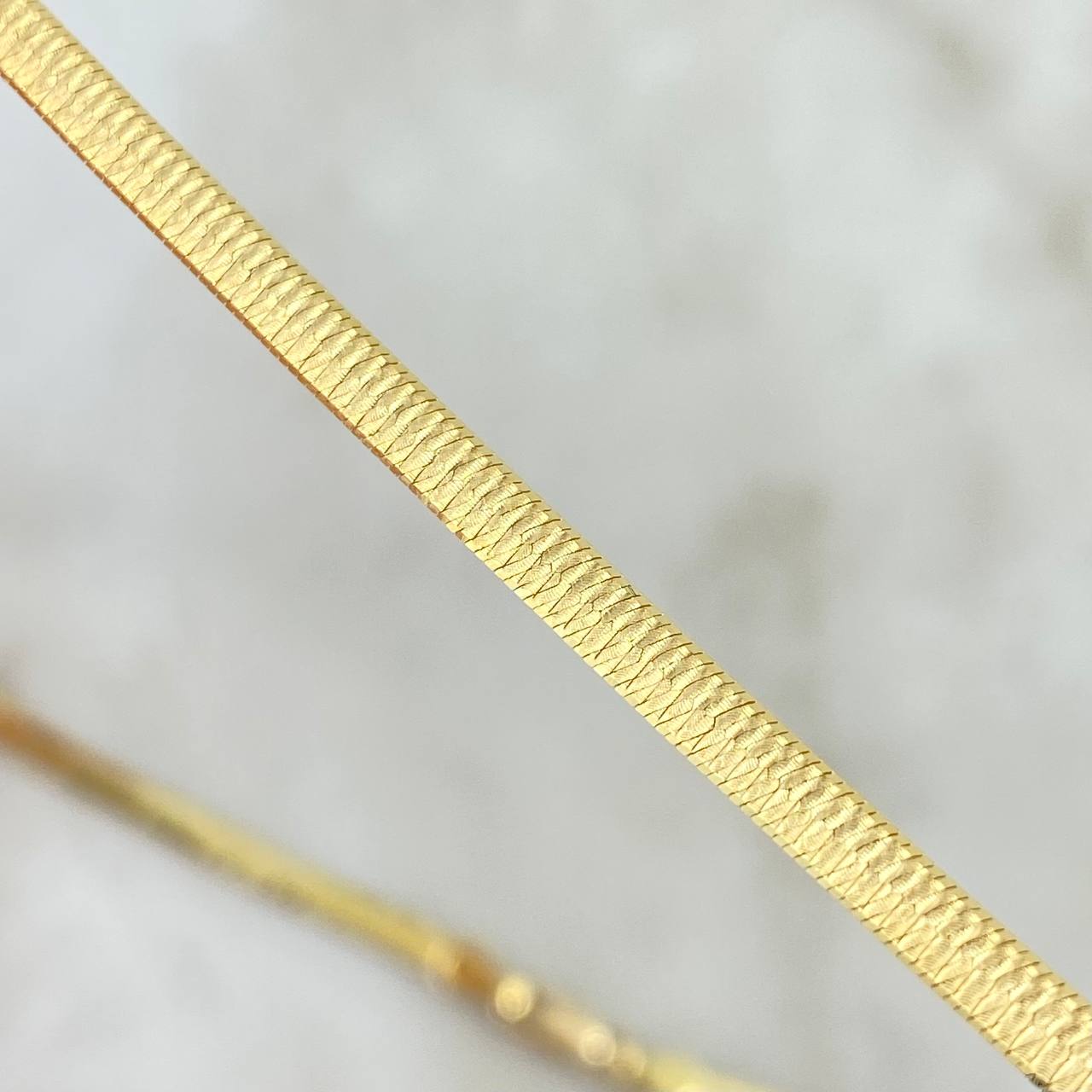 Cadena Espejo Diamantada 6.4gr / 45cm / 2.9mm Oro Amarillo +3 (Oferta)