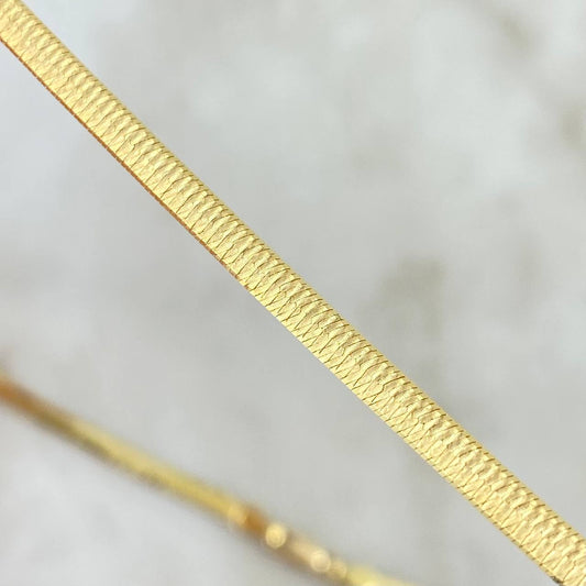 Cadena Espejo Diamantada 6.4gr / 45cm / 2.9mm Oro Amarillo +3 (Oferta)