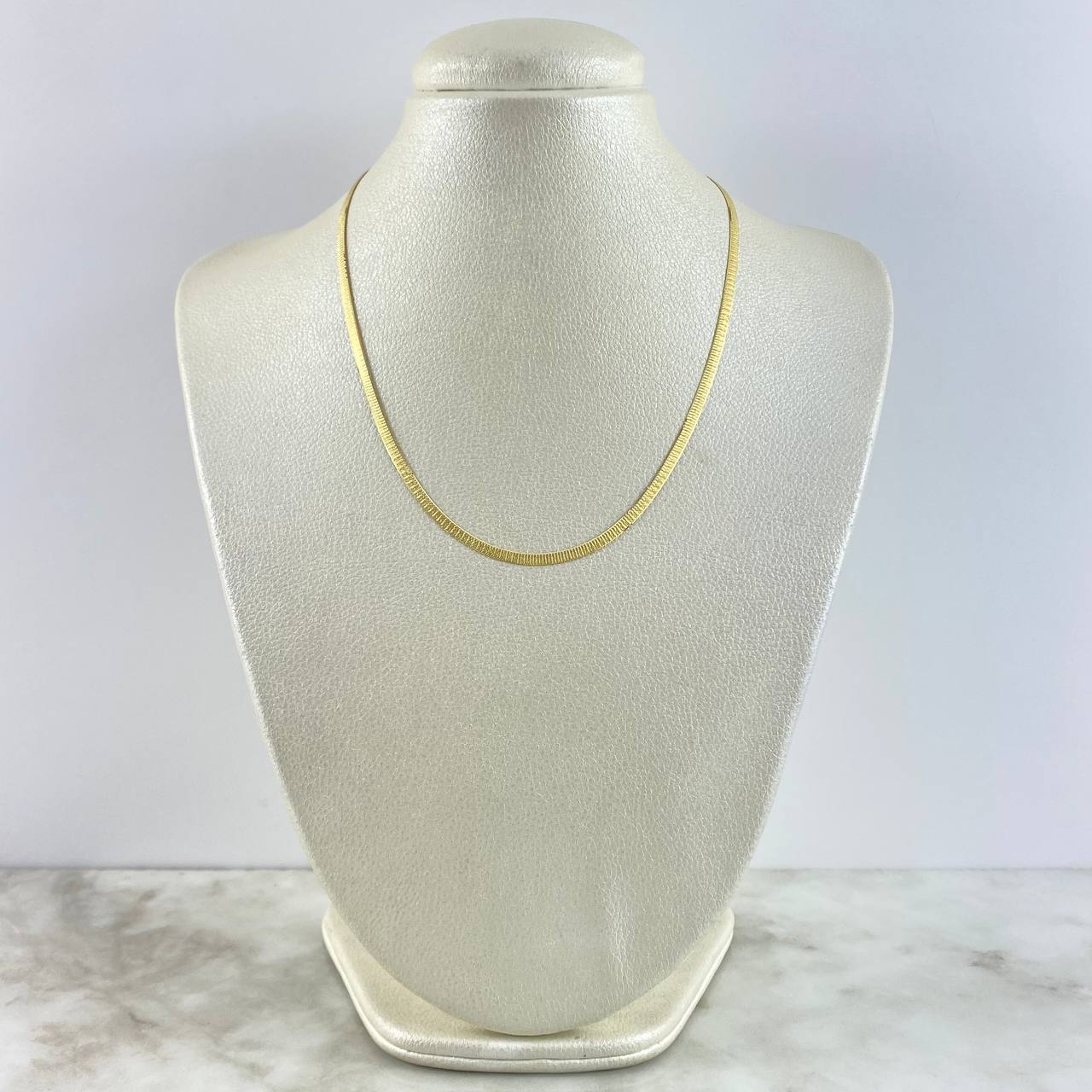 Cadena Espejo Diamantada 6.4gr / 45cm / 2.9mm Oro Amarillo +3 (Oferta)