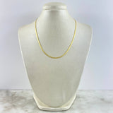 Cadena Espejo Diamantada 6.4gr / 45cm / 2.9mm Oro Amarillo +3 (Oferta)