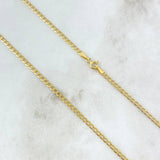 Cadena Cubana 4.1gr / 60cm / 2.5mm Oro Amarillo +0 ©