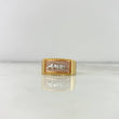 Anillo Pantera 8.4gr / T9 1/4 / Circones Blancos Tres Oros
