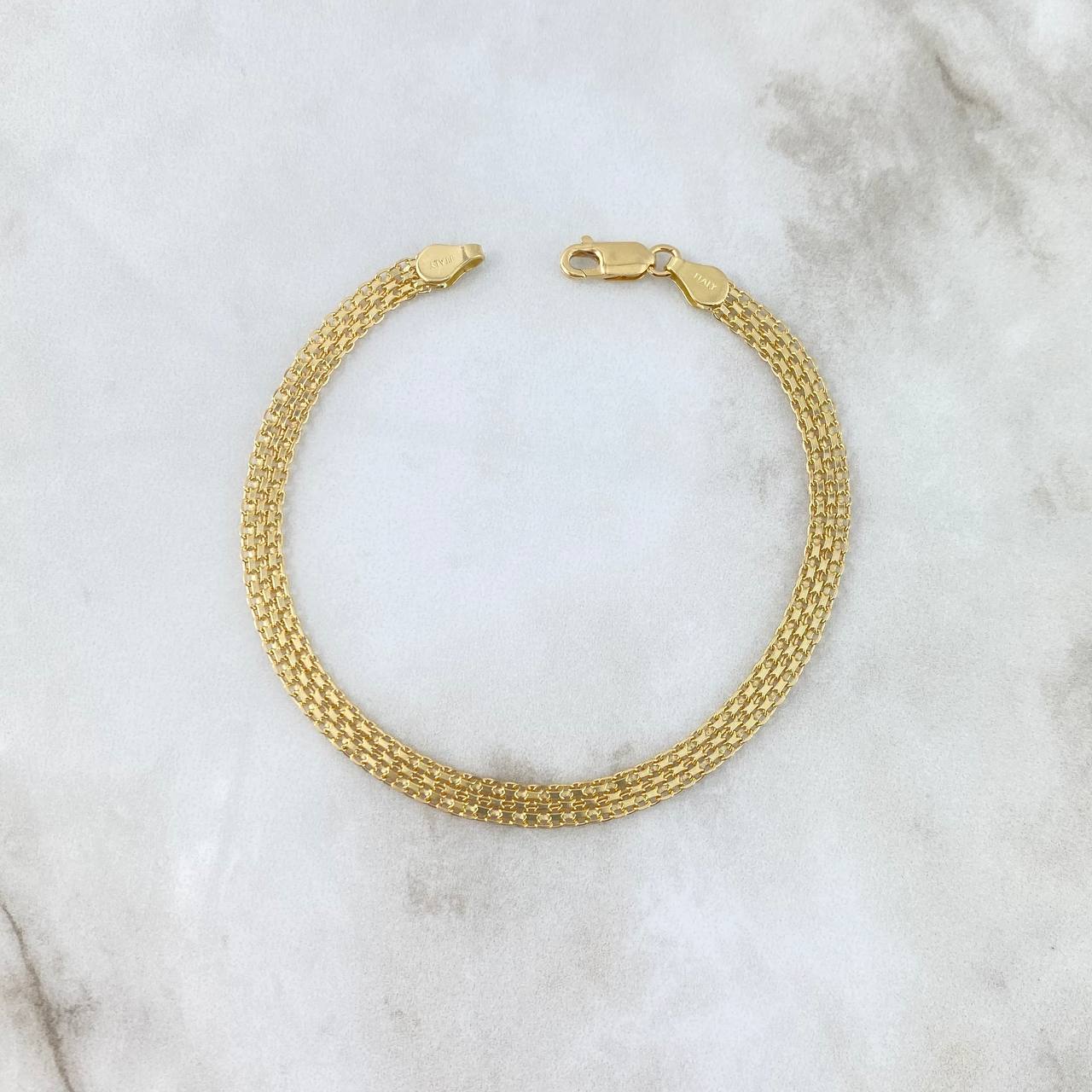 Pulso China 9.15gr / 21cm / 7.3mm Oro Amarillo +0