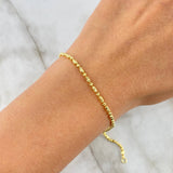 Pulso Morse Diamantado 3.3gr / 18.5cm / 2mm Oro Amarillo +3 *